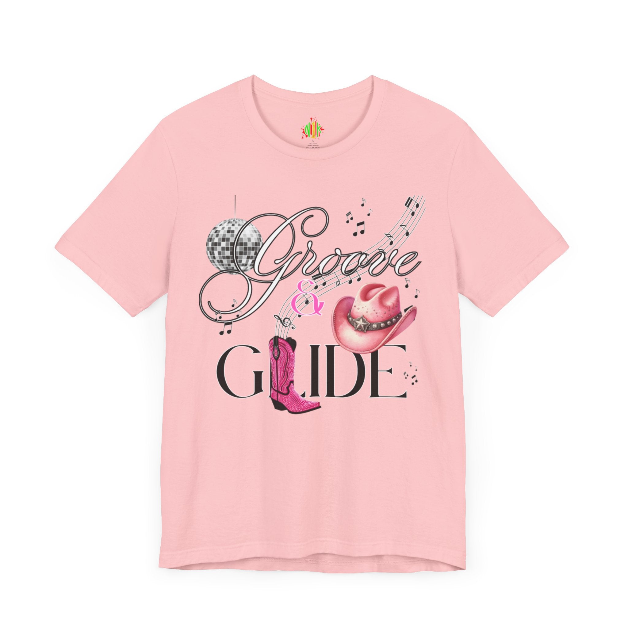 Groove and Glide Graphic Tee - Unisex Short Sleeve T-Shirt for Music Lovers